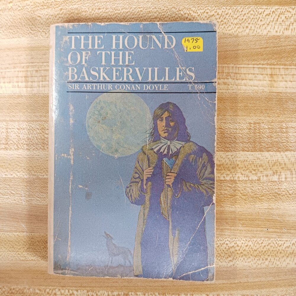 The Hound of the Baskervilles Novel by Sir Arthur Conan Doyle Scholastic 1975 VG